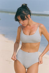 粼粼 | 經典細肩帶泳裝上衣 2025- 星砂白