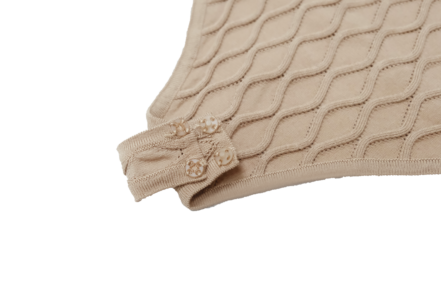 水波紋削肩連體衣