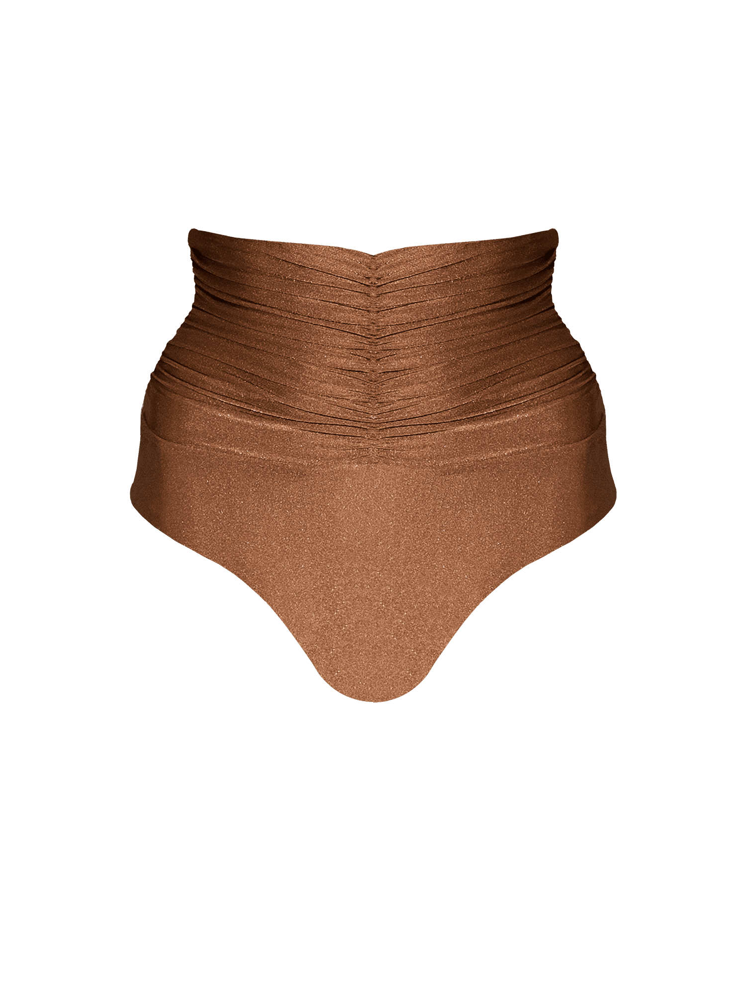 Second Skin  Shimmer ~ Super High-Waisted Ruched Bikini Bottom - Spic –  HÁI the label