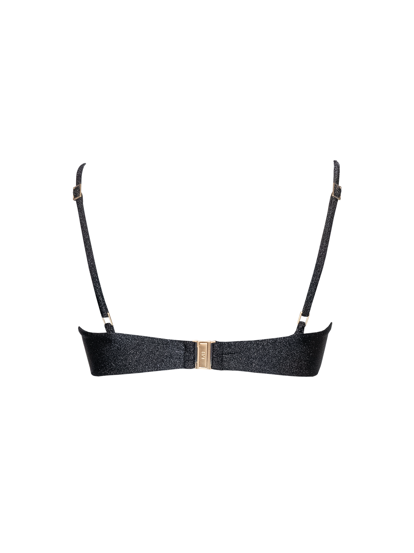 Second Skin | Shimmer ~ Classic Cami Bikini Top - Onyx Black
