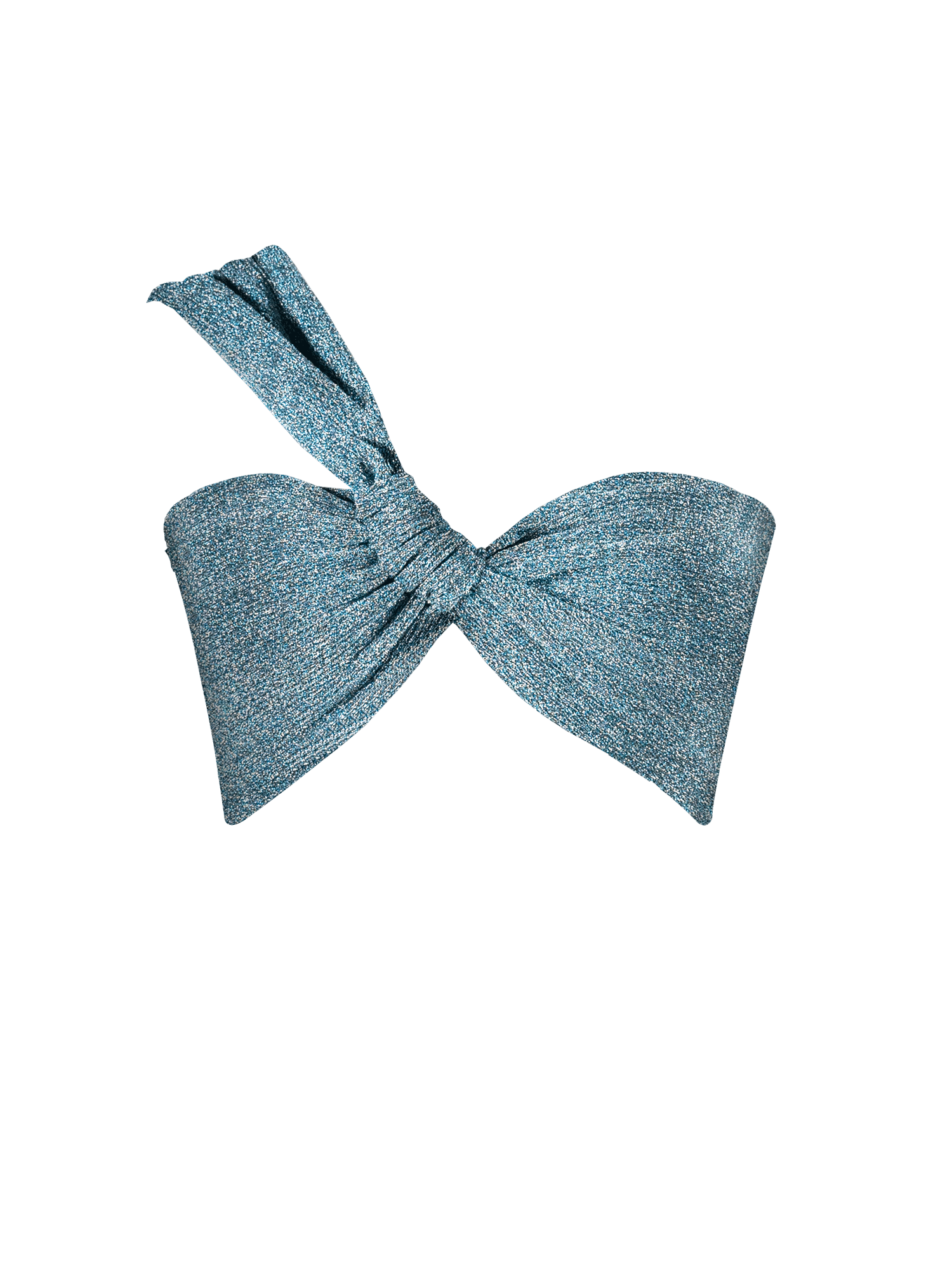 Stardust ~ One Shoulder Bikini Top - Baby Blue