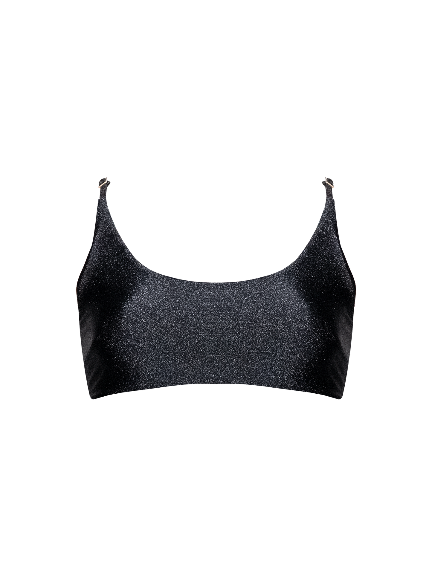 Second Skin | Shimmer ~ Classic Cami Bikini Top - Onyx Black