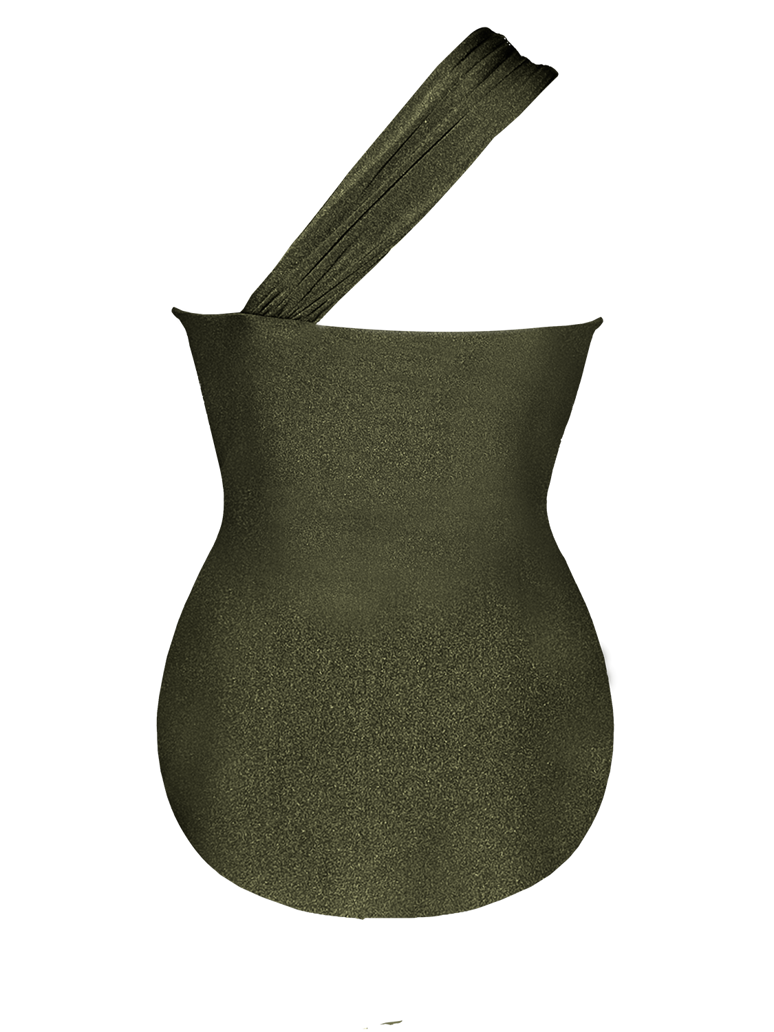 複膚/珠光 ~ 美人魚繞肩連身泳衣 - 玉翡綠