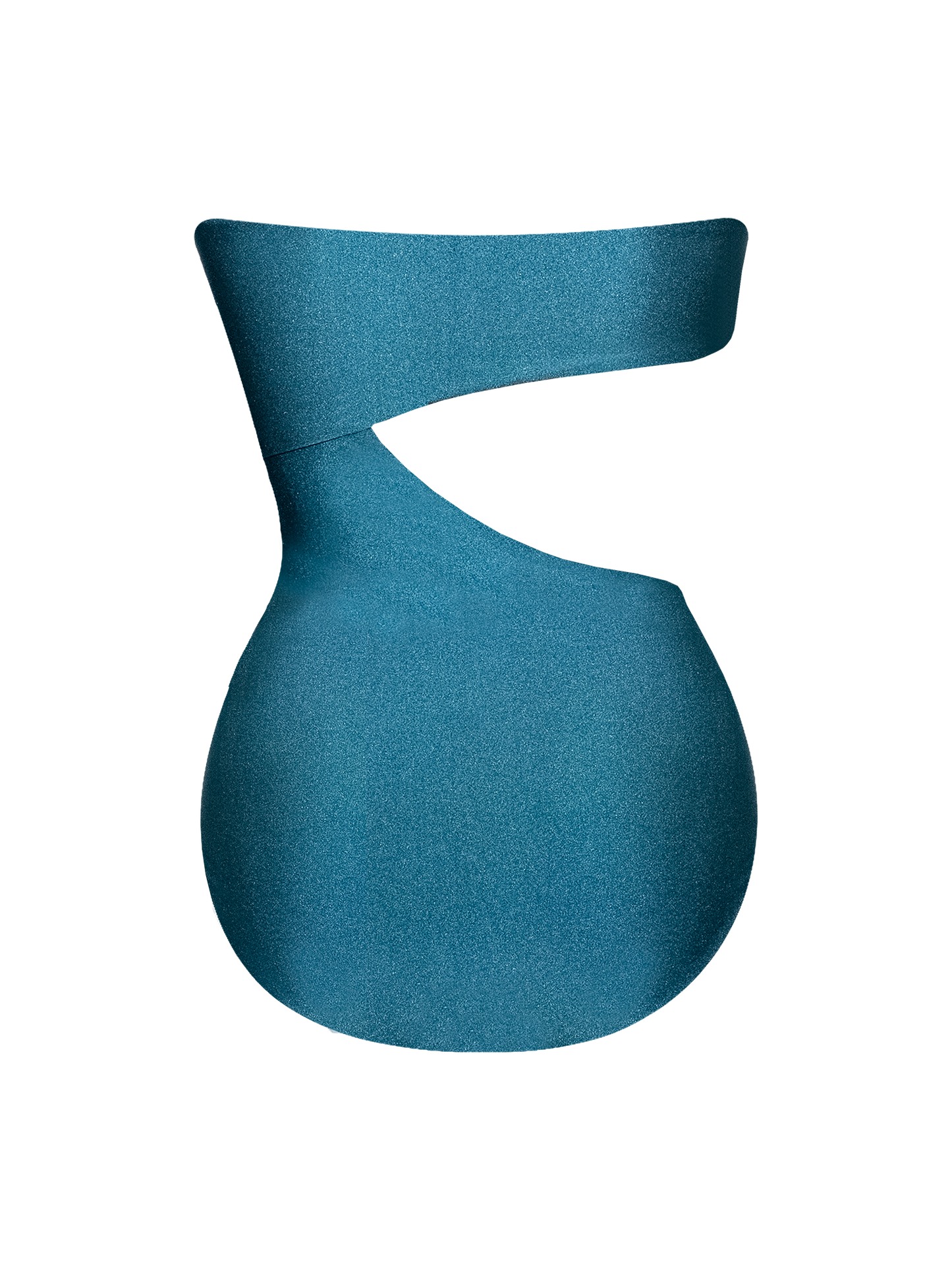 Second Skin | Shimmer ~ Strapless Cut-off One Piece - Tourmaline Teal