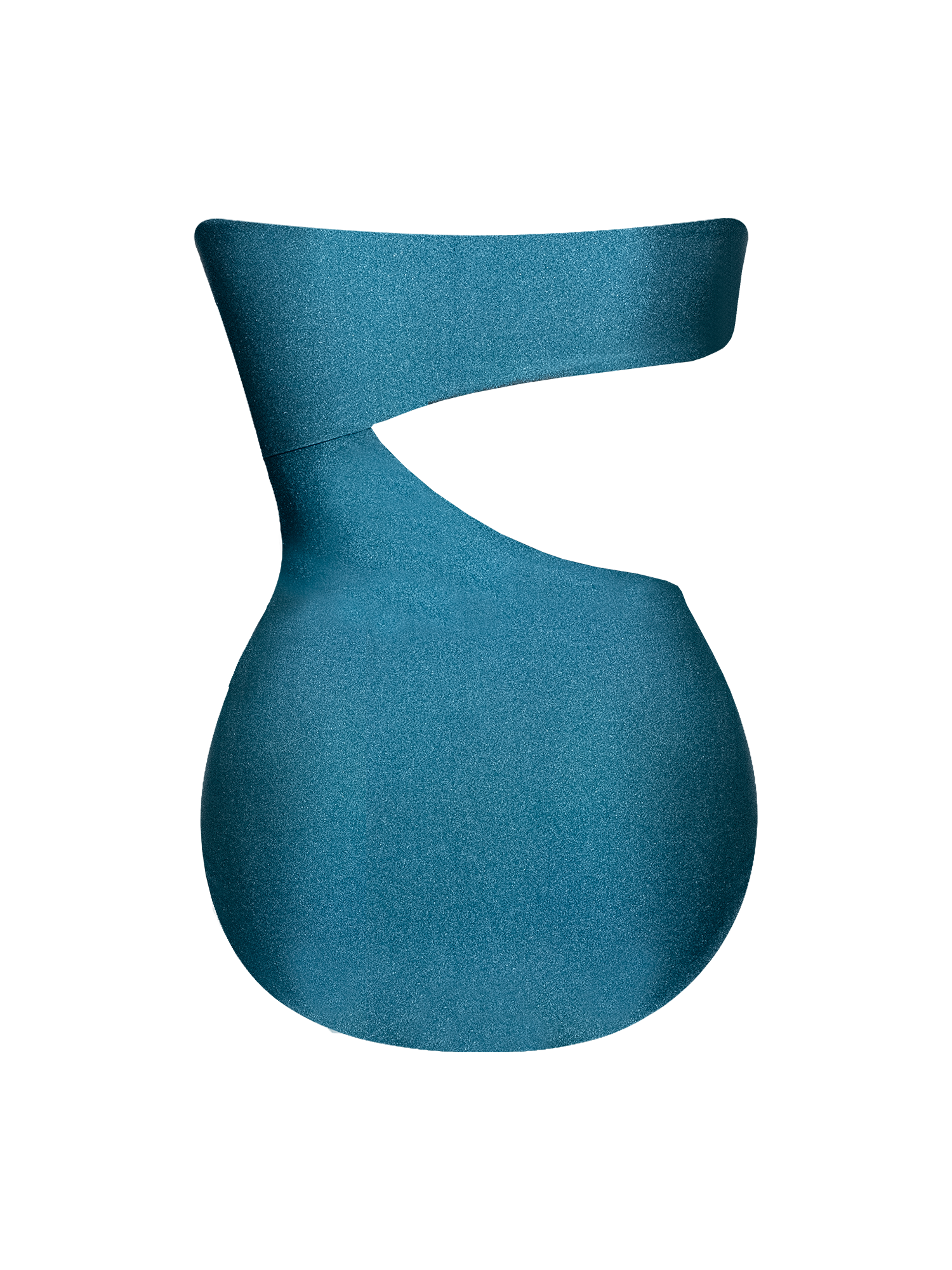 Second Skin Shimmer | Strapless Cut-off One Piece - Tourmaline Teal