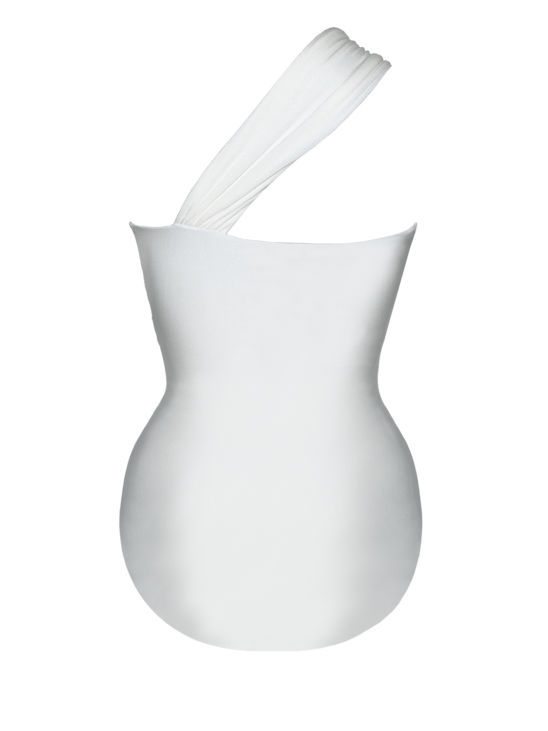 Second Skin Shimmer | One Shoulder One-piece ~ Galactic White