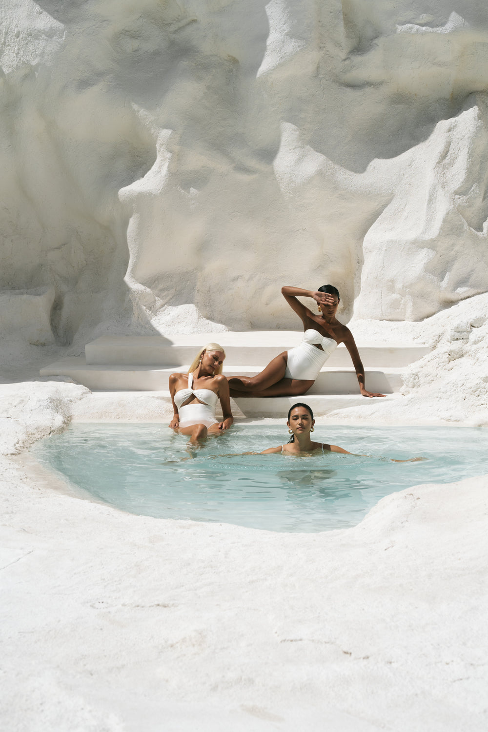 Second Skin Shimmer | One Shoulder One-piece ~ Galactic White