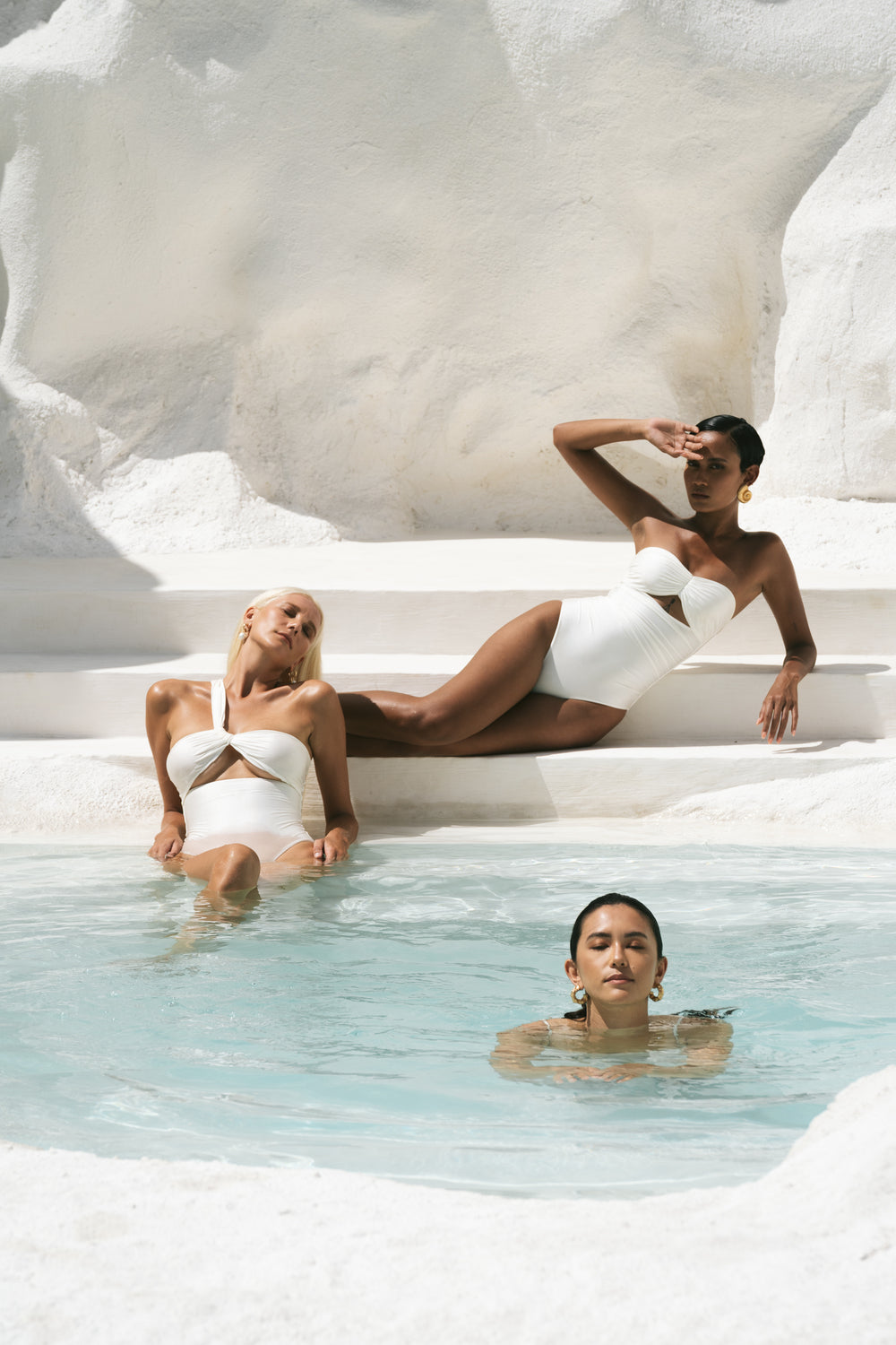 Second Skin Shimmer | One Shoulder One-piece ~ Galactic White