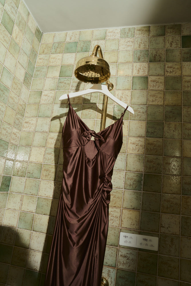 複膚/絲光 - 比基尼式裸肌仿膚洋裝 - 瑪雅可可