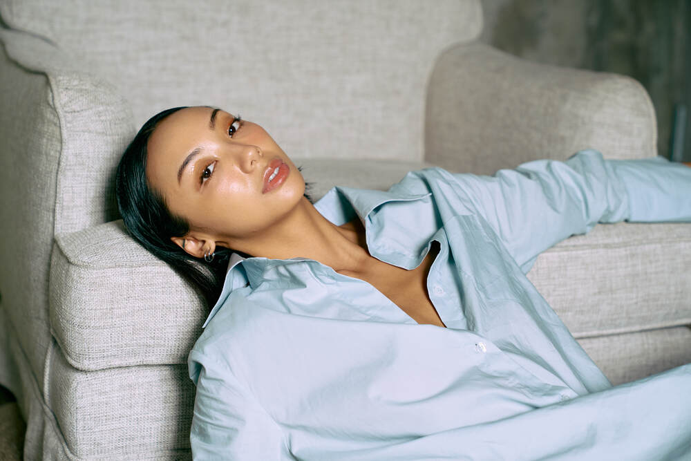 The Eco Edit ~ Relaxed Fit Boyfriend Shirt Dress - Sunrise Blue