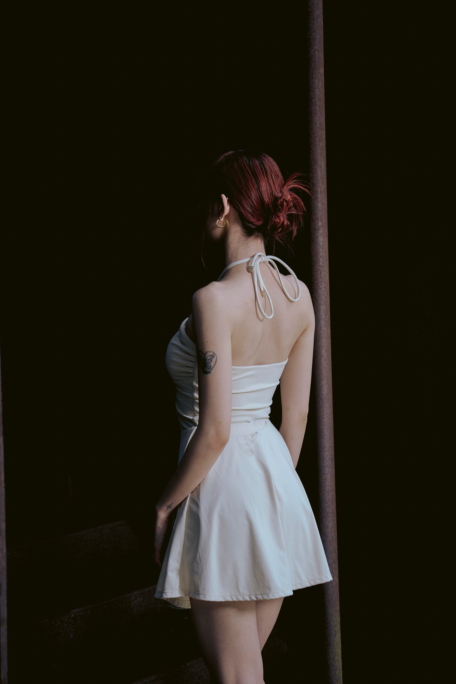 泉肌 | 鬱金香一片式泳裙- 暖泉米