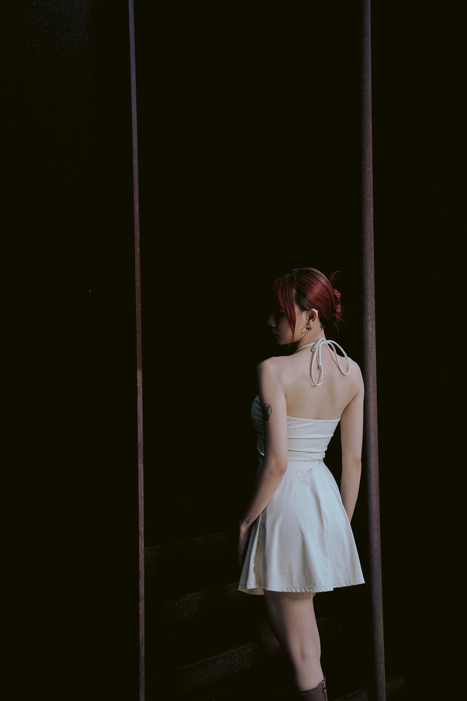 泉肌 | 鬱金香一片式泳裙- 暖泉米