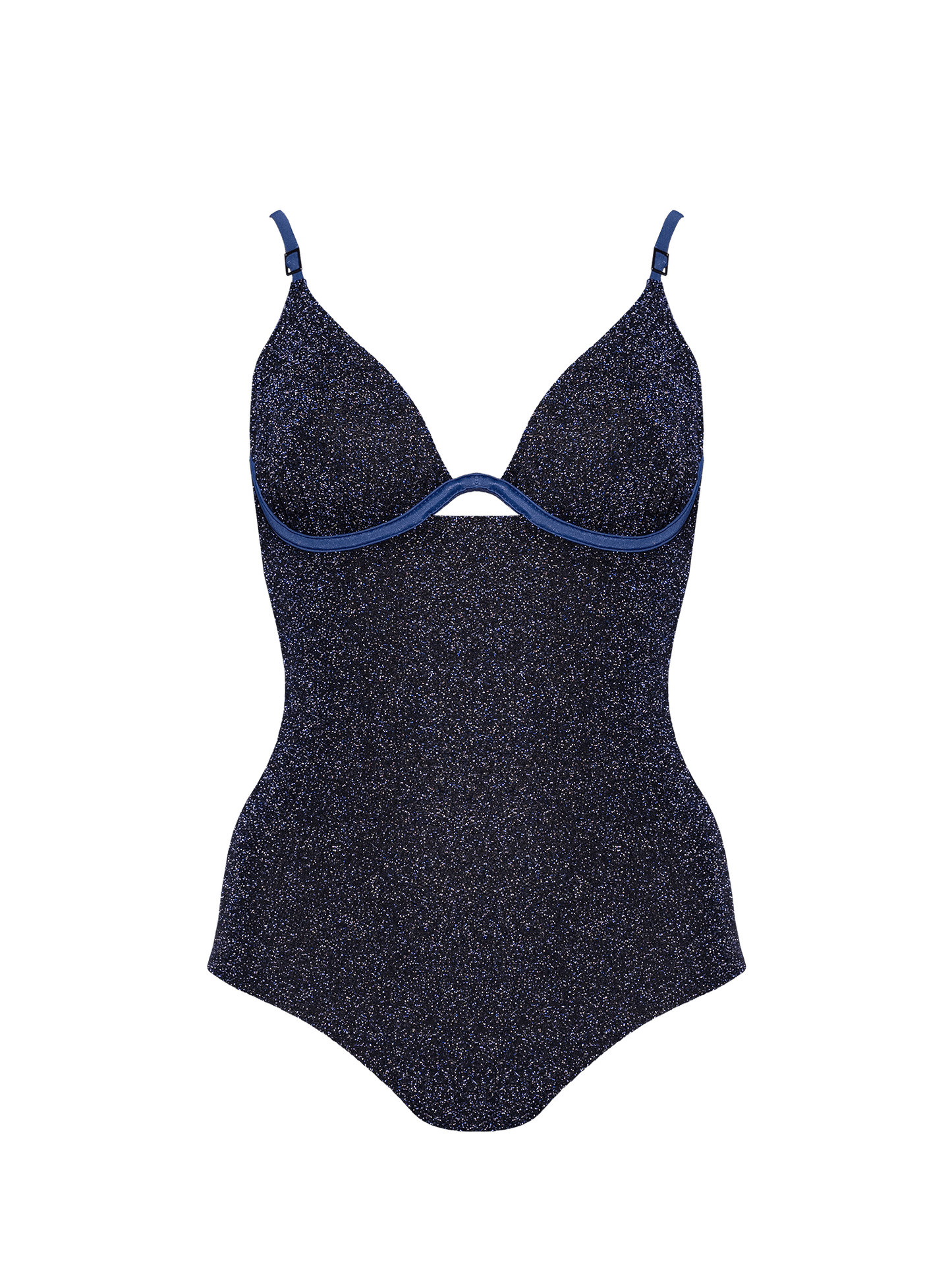 Stardust ~ W-shaped Underwire One-Piece - Navy