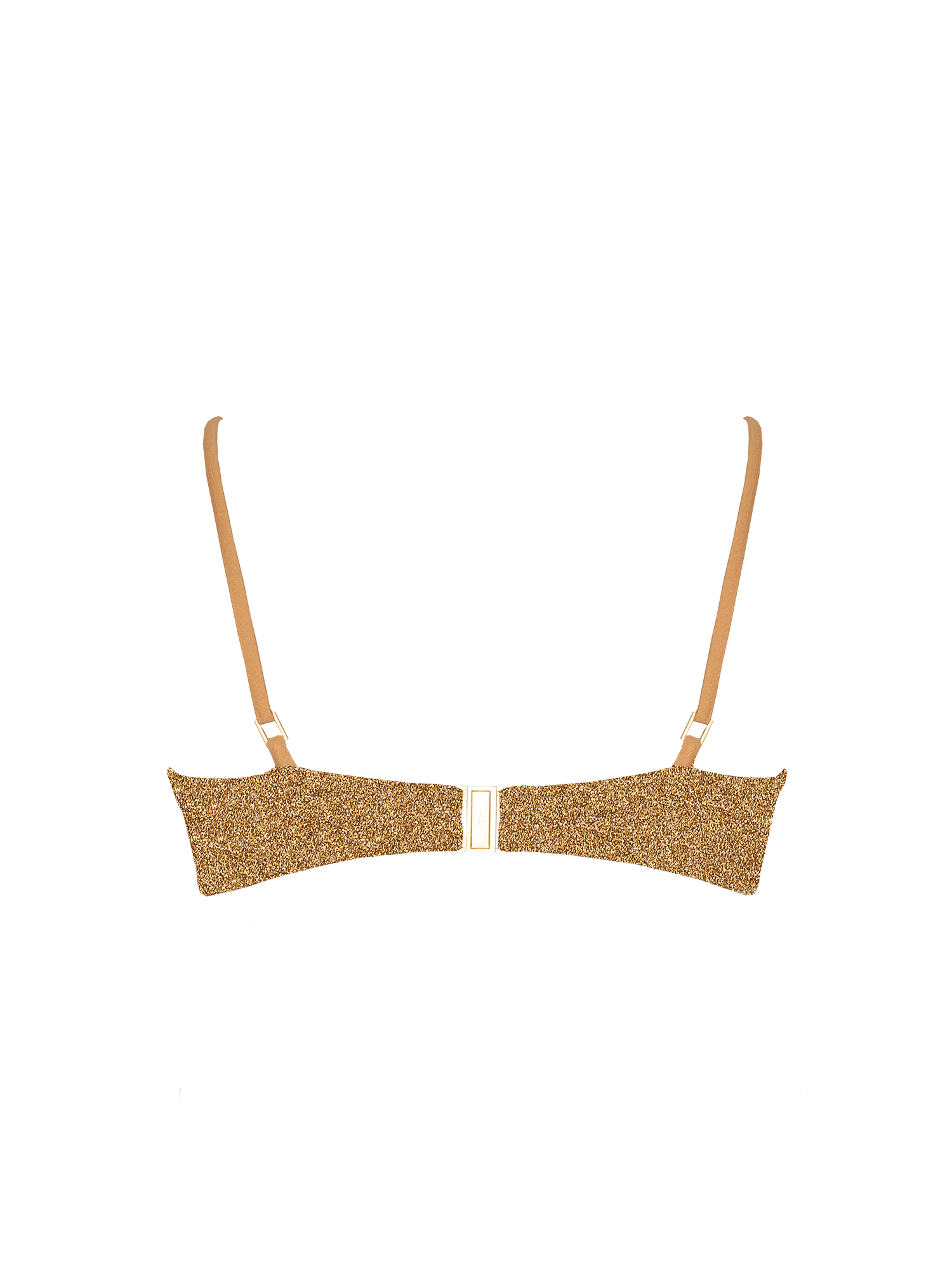 粼粼 | W 形鋼圈比基尼上衣 - 淺金色