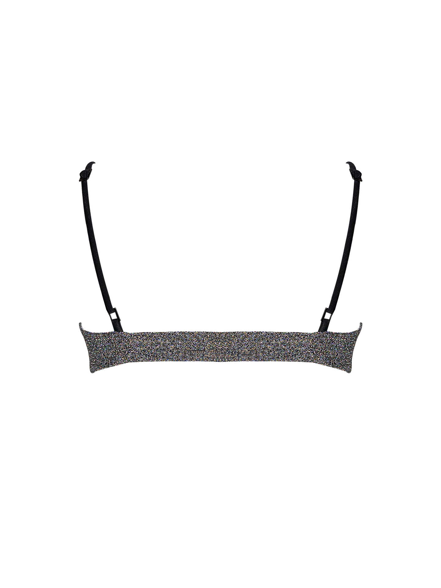 Stardust ~ Underwired Ruched Bikini Top - Heather Silver