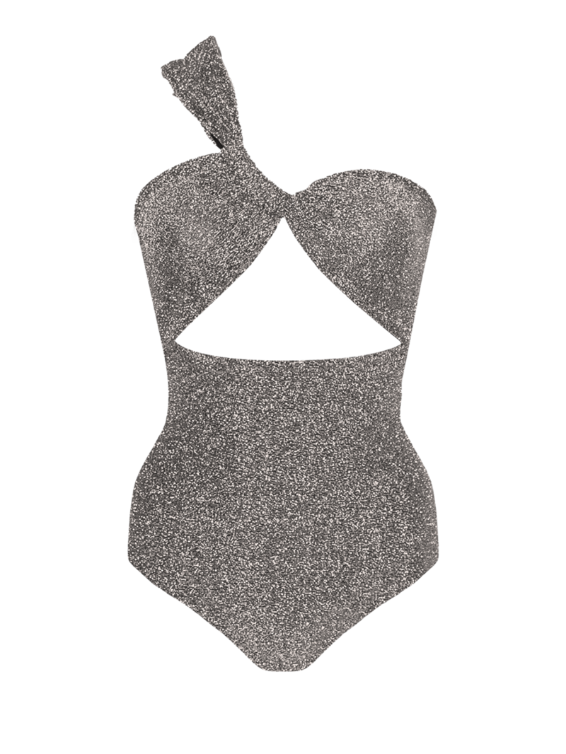 Stardust | One Shoulder One-piece ~ Heather Silver