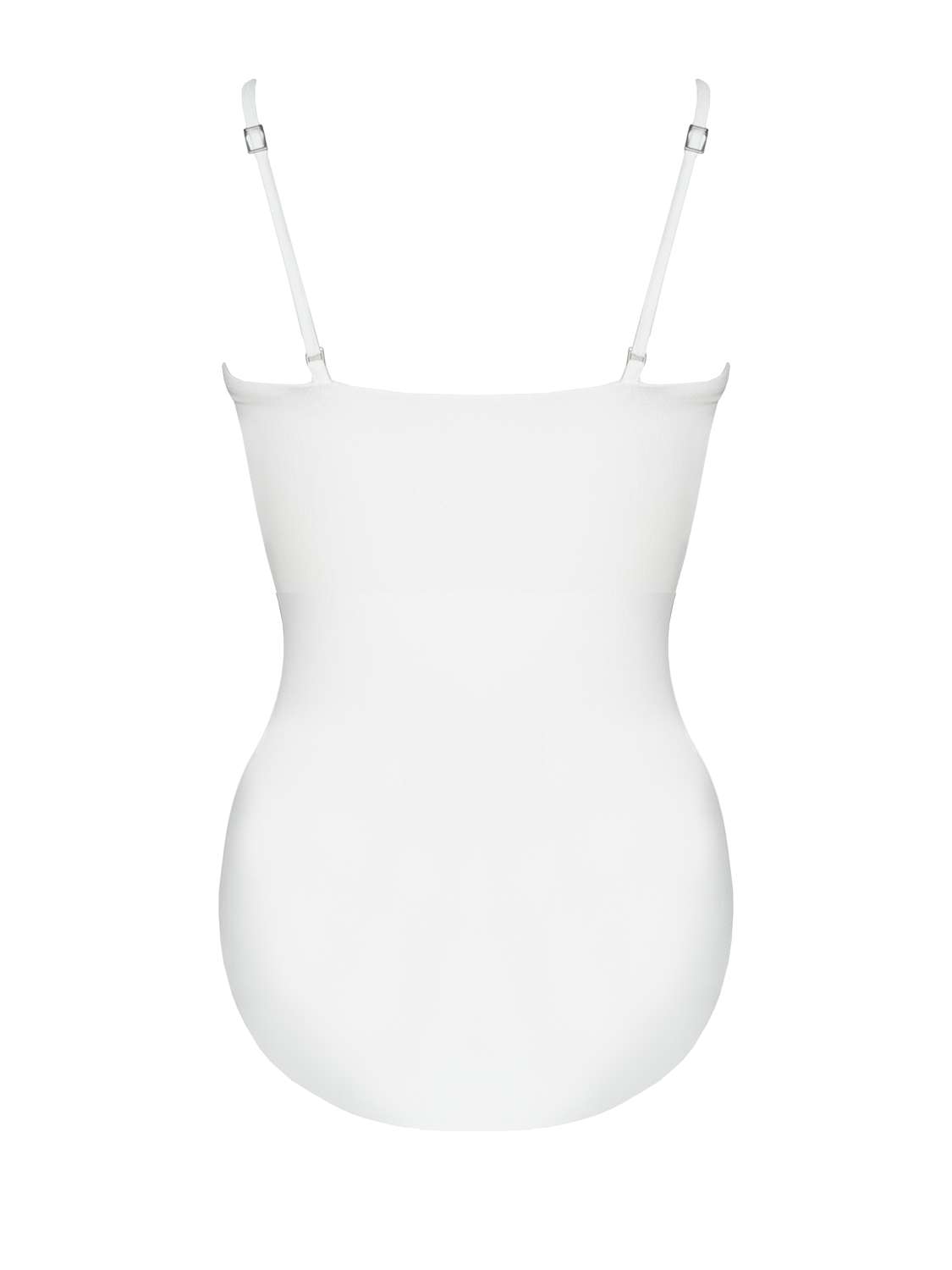 (NO PADDING) Second Skin Shimmer | Ribbon-tie Ruched One-piece Swimsuit ~ Galactic White