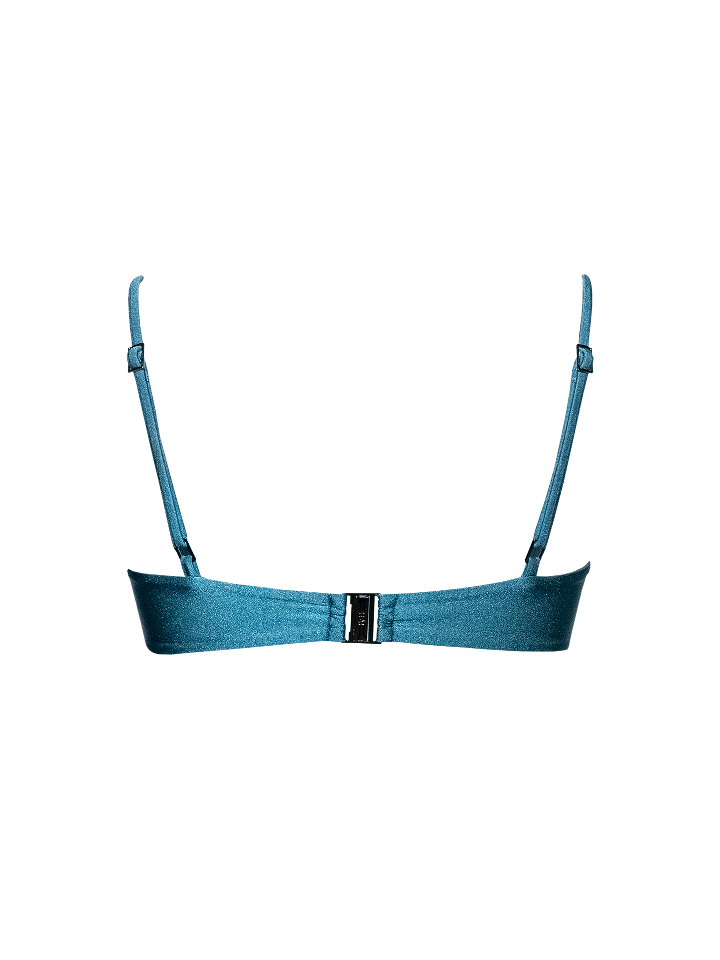 Second Skin | Shimmer ~ W-shaped Underwire Bikini Top - Tourmaline Teal