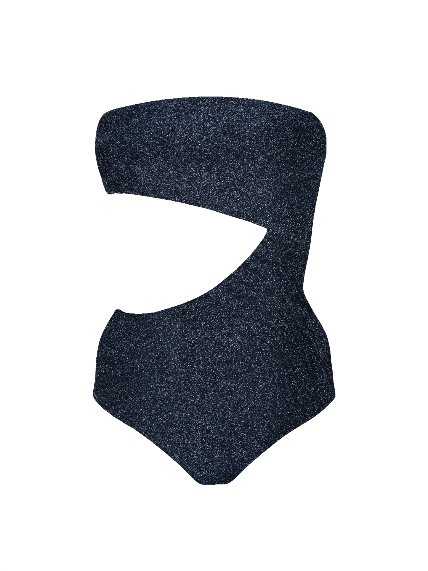 Stardust ~ Strapless Cut-Off One Piece - Navy