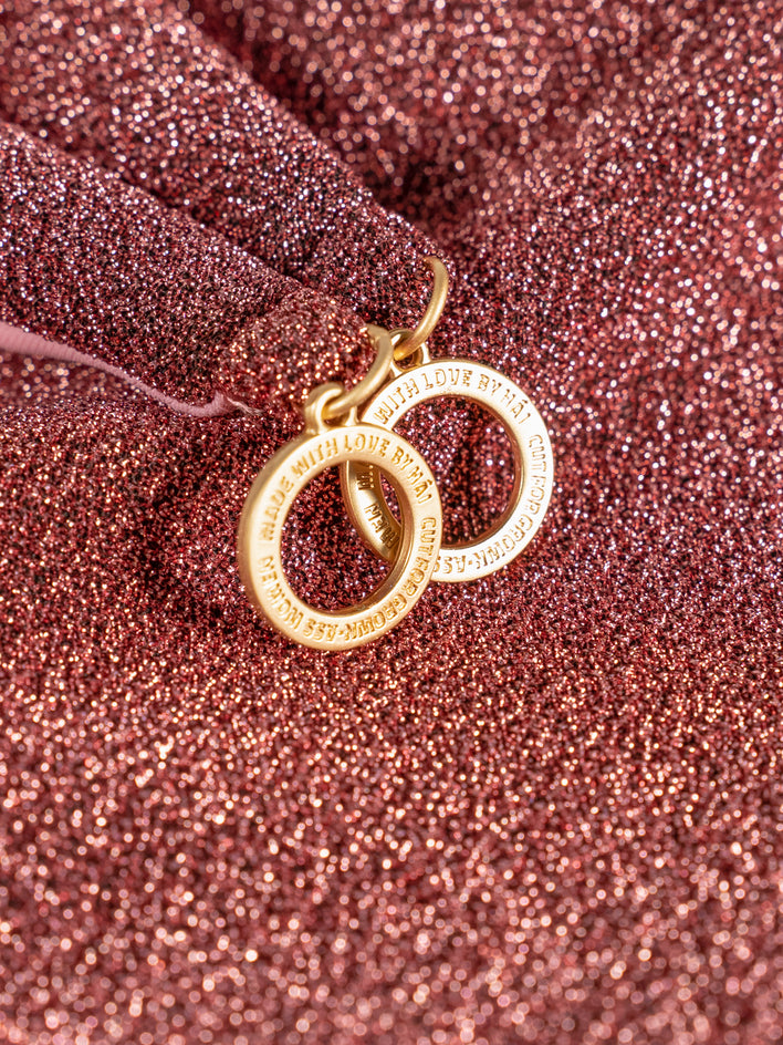 Stardust ~ High Slit Mini Skirt - Pink