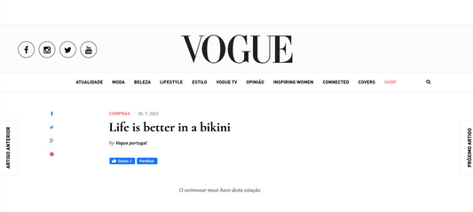 Vogue Portugal "Life is better in a bikini." July 2023 Digital Campaign