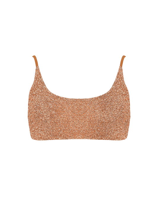 Stardust ~ Classic Cami Bikini Top - Light Copper