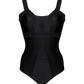 Second Skin | Shimmer ~ Bandage One Piece - Onyx Black