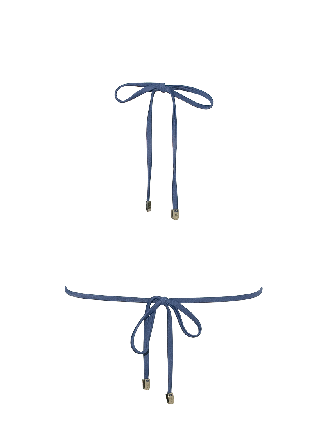 Stardust ~ Triangle Bikini Top with Hoops - Navy
