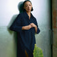 The Eco Edit ~ Relaxed Fit Boyfriend Shirt Dress - Navy
