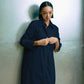 The Eco Edit ~ Relaxed Fit Boyfriend Shirt Dress - Navy