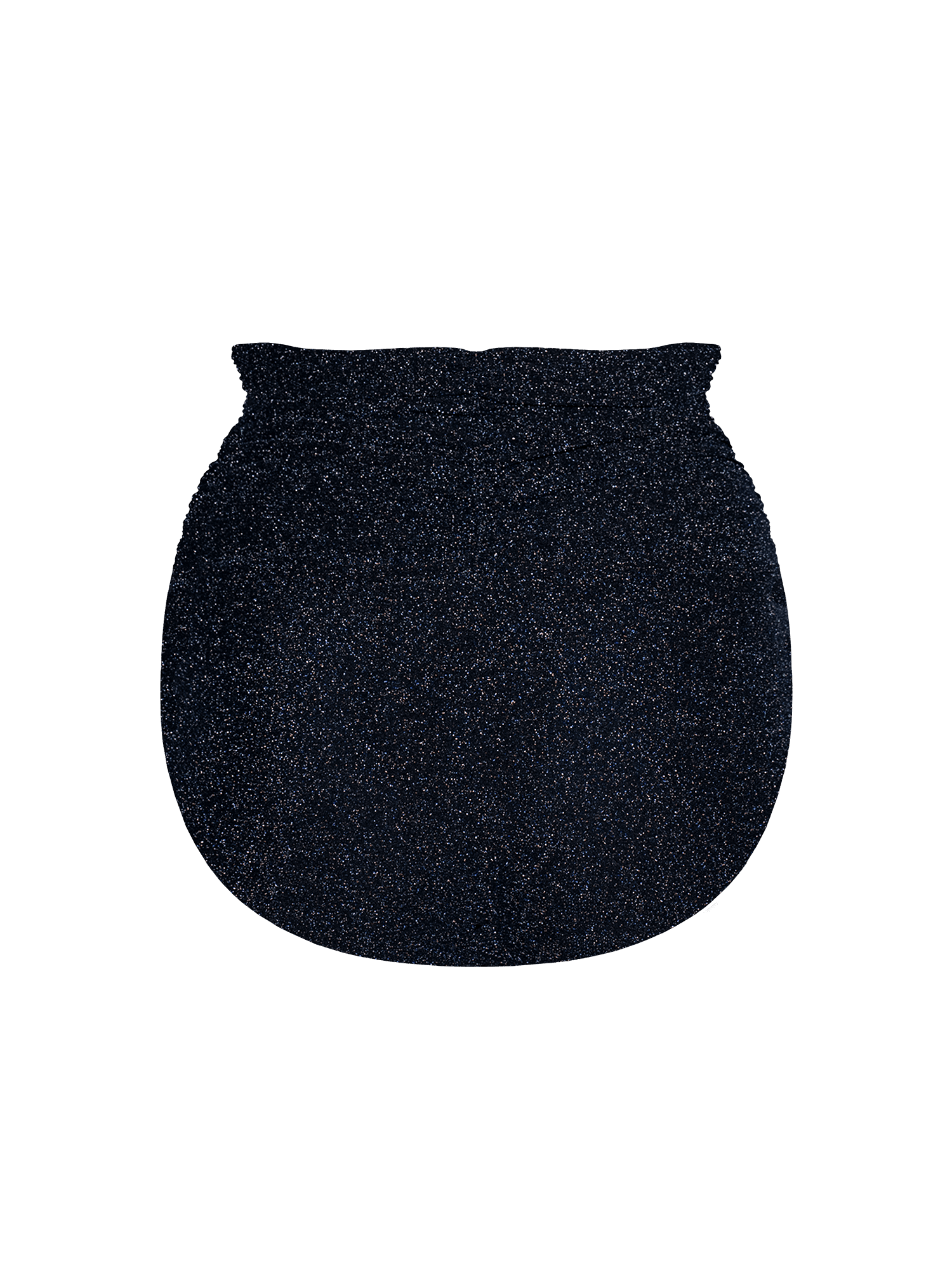 Stardust ~ Super High-Waisted Ruched Bikini Bottom - Navy