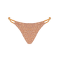 Stardust ~ Triangle Bikini Bottom with Hoops - Light Copper