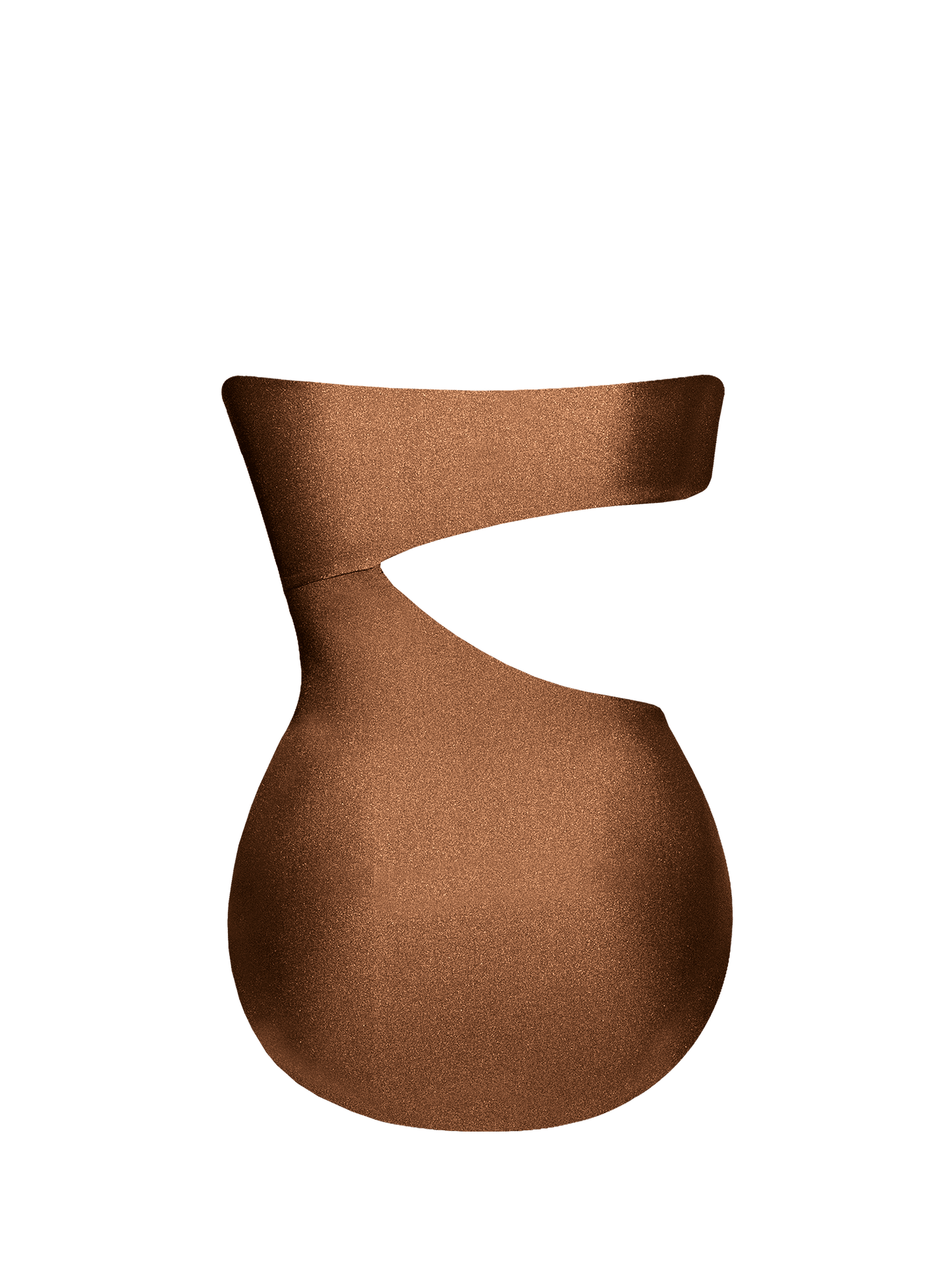 Second Skin | Shimmer ~ Strapless Cut-off One Piece - Spice Bronze
