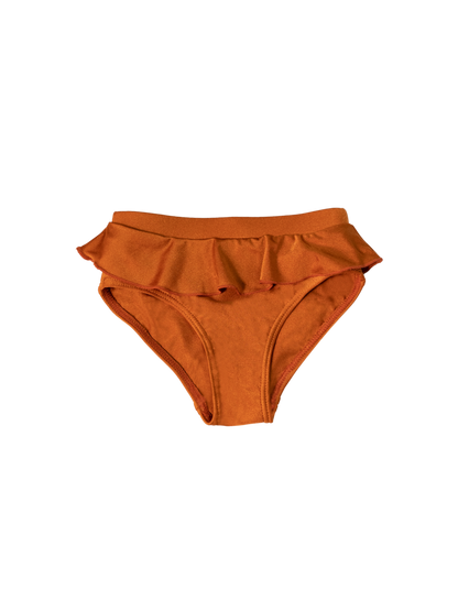 Naomi x HÁI ~ Ruffle-Trimmed Swimsuit Bottom (Kids) - Peruvian Amber