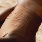 Second Skin | Shimmer ~ Super High-Waisted Ruched Bikini Bottom - Spice Bronze