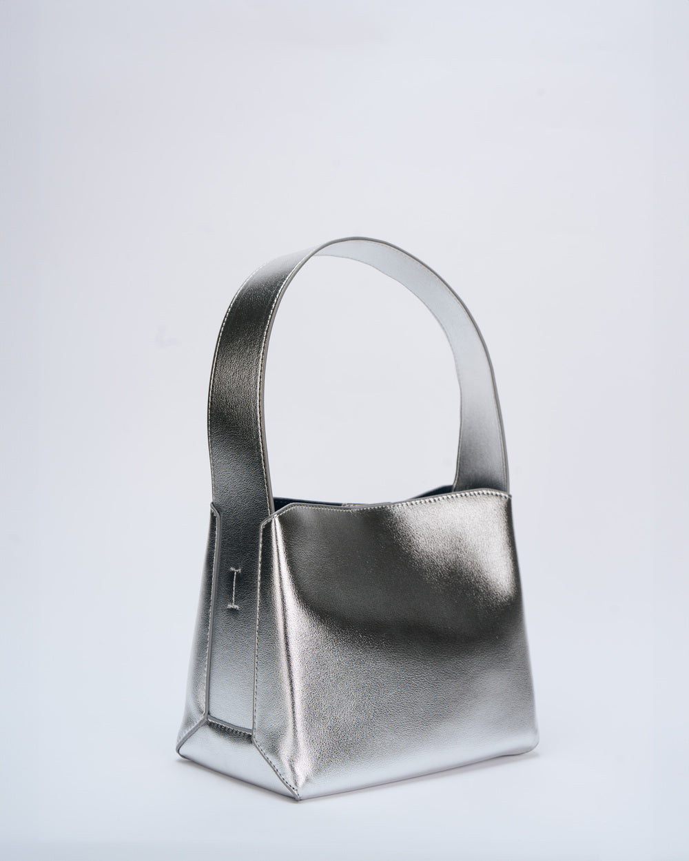 Classic Calf Mini Tote Bag - Silver