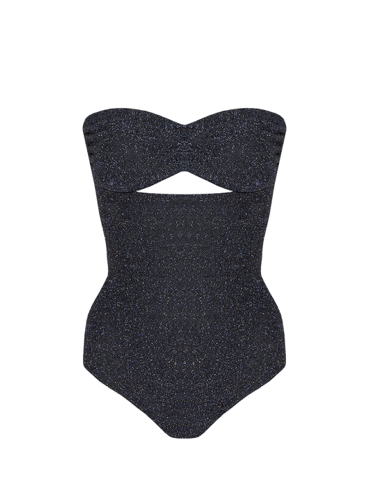 Stardust ~ Sweetheart Ruched One-piece - Navy