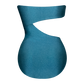 Second Skin | Shimmer ~ Strapless Cut-off One Piece - Tourmaline Teal