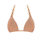 Stardust ~ Triangle Bikini Top with Hoops - Light Copper