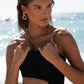 The Eco Edit ~ Strapless Cut-off Maxi Dress - Onyx Black