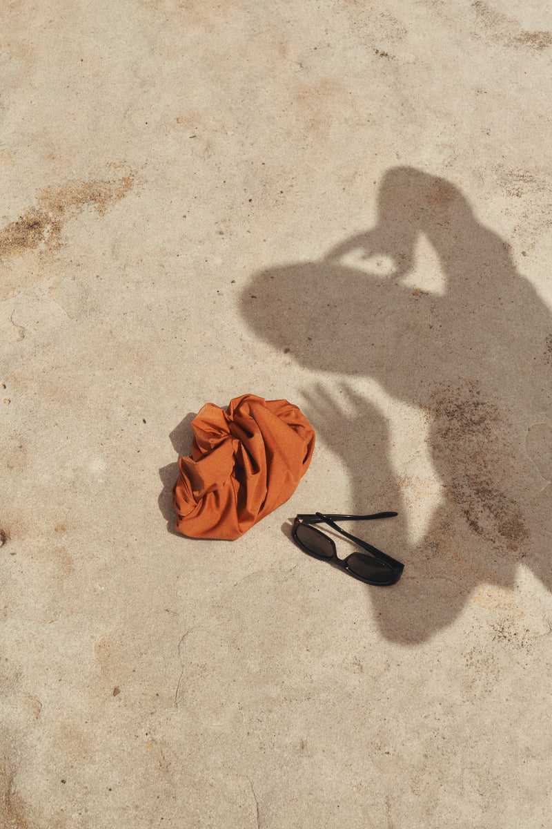(Pre-Order 7/25) Second Skin Shimmer | Knotted Swim Cap - Peruvian Amber