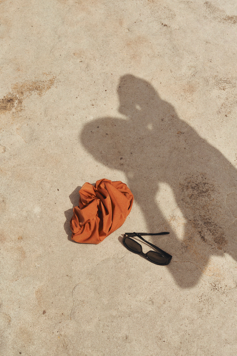(Pre-Order 7/25) Second Skin Shimmer | Knotted Swim Cap - Peruvian Amber