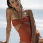 Naomi x HÁI ~ The Island Halter One Piece - Peruvian Amber