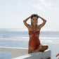 Naomi x HÁI ~ The Island Halter One Piece - Peruvian Amber