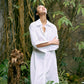 The Eco Edit ~ Relaxed Fit Boyfriend Shirt Dress - Galactic White