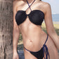Stardust ~ Ruched Thong (Becky) bikini bottom - Navy