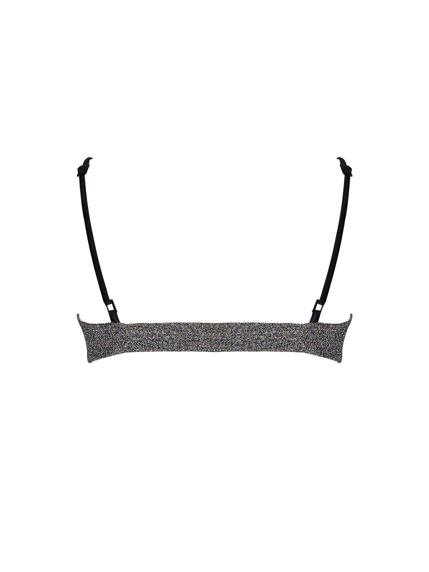 Stardust ~ Underwired Ruched Bikini Top - Heather Silver
