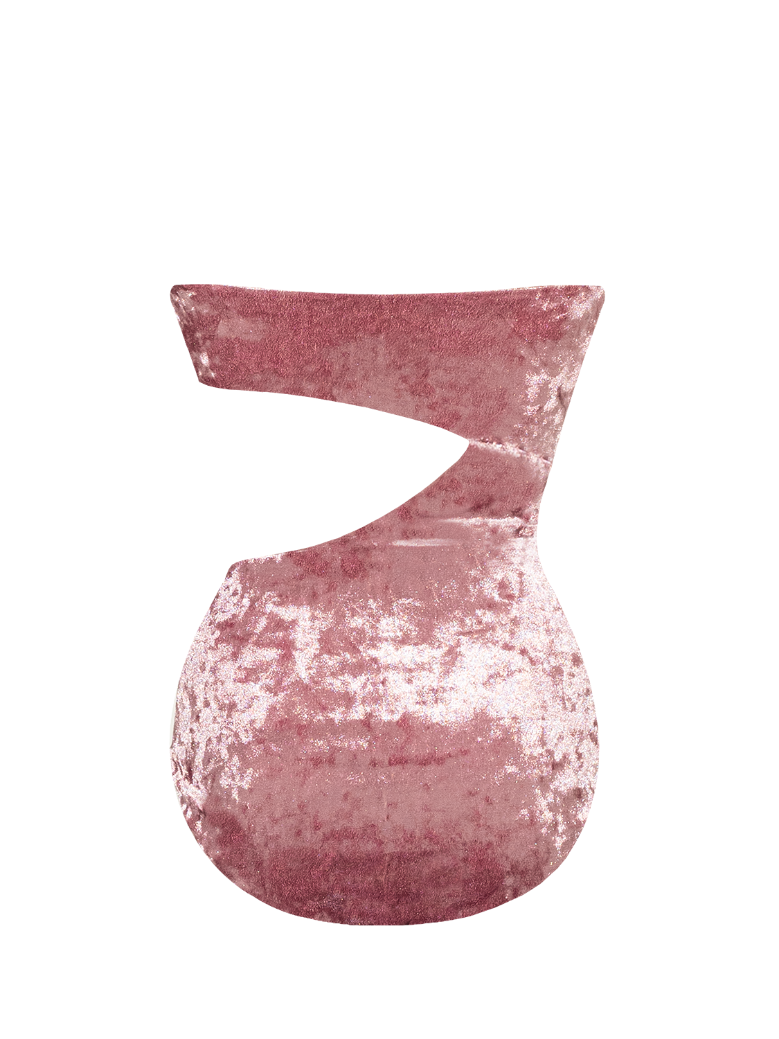 Coral Mirage ~ Strapless Cut-Off One Piece - Velvet Pink