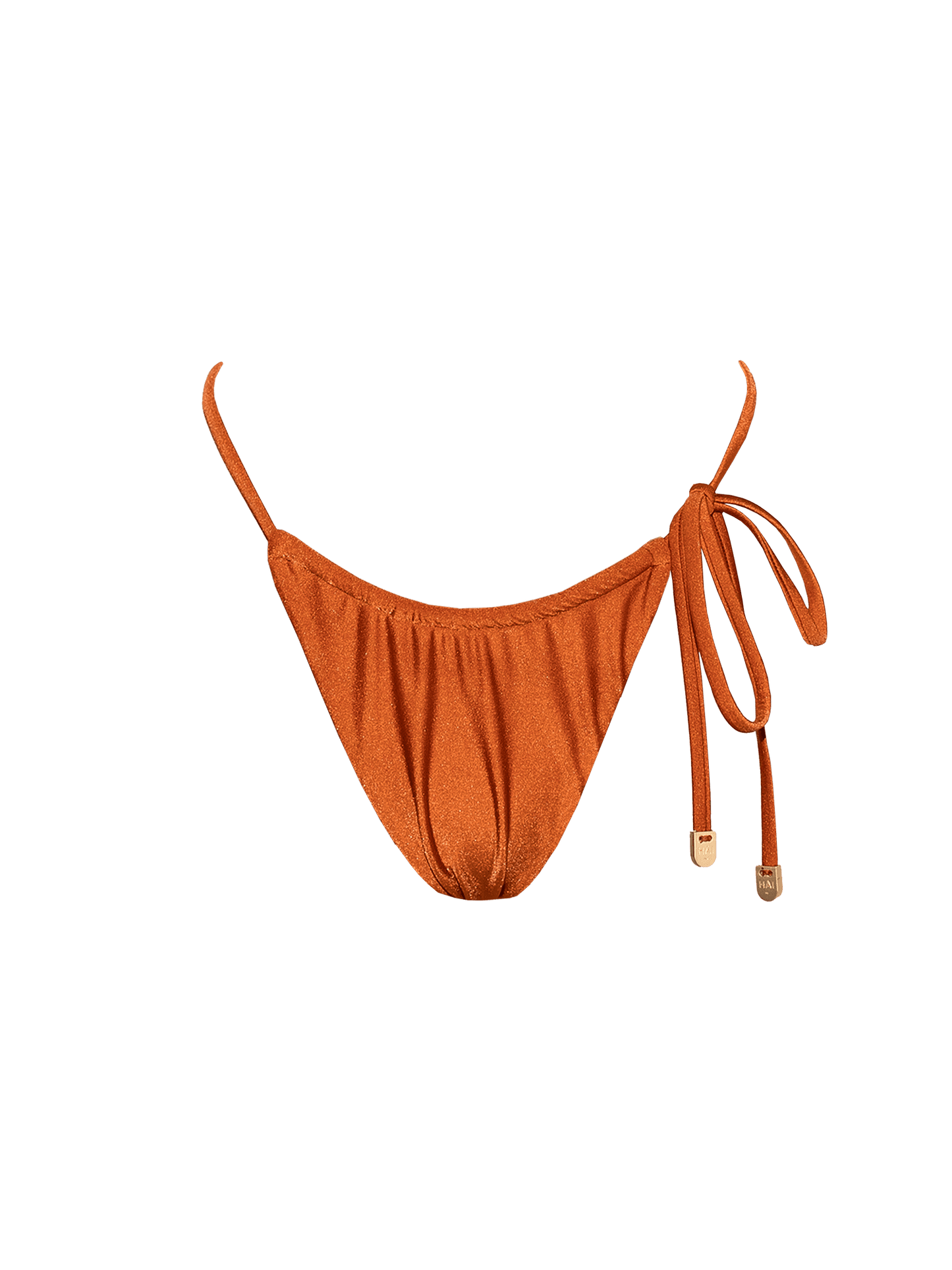 Naomi x HÁI ~  Ruched Thong (Becky) bikini bottom  - Peruvian Amber