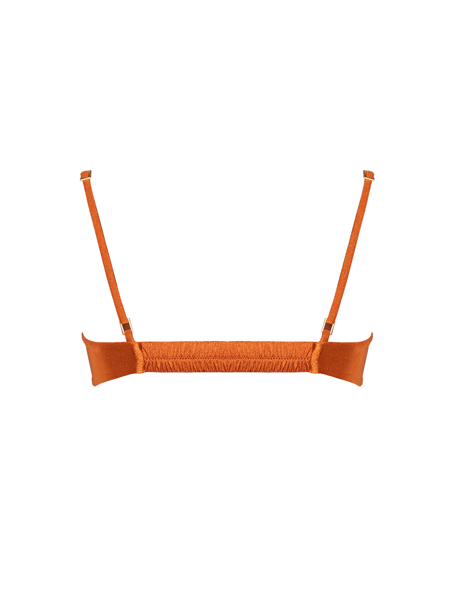 Naomi x HÁI ~ Underwired Ruched Bikini Top - Peruvian Amber